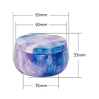 Tin 95*53mm Wholesale Custom Print Short Round Metal Candle Tin Box