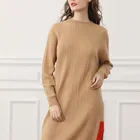 Women Cashmere Knit Plus Size Sweaters Dress For Women Customize Set