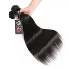 Remy High Quality With Lace Frontal Closure Weave Raw Mink Brazilian Bundles Cuticle Aligned Virgin Human Hair Extension