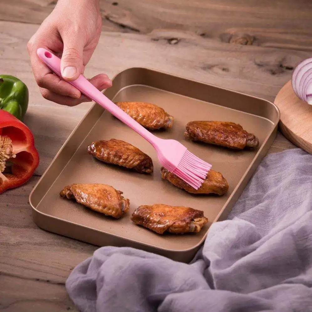 New 5Pcs Heat-Resistant Silicone Kitchen Utensils Cheap Cooking Spatula Set with Box Packaging for Home Kitchen Accessories