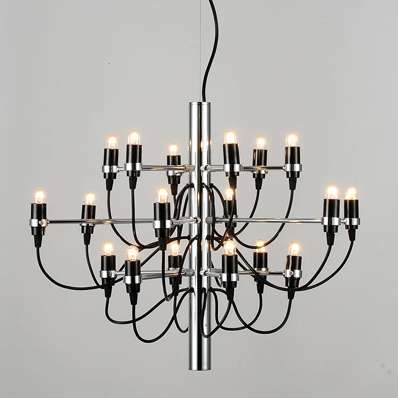 ARTDECOLITE Modern Gold Silver Black 18/30/50 Heads Gino Sarfatti Pendant Lights Summer Fruit Pendant Lamp