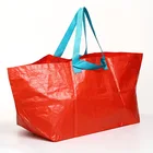 Custom Logo Extra Large Red Pp Laminated Woven Polypropylene Bag