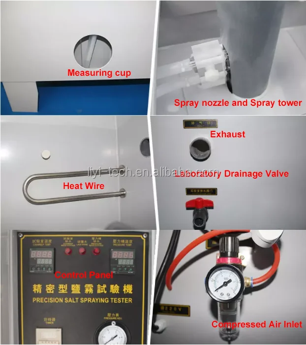 LIYI 480L IP56 Protected 220V Salt Spray Test Chamber Cyclic Corrosion Test Chamber for Corrosion Resistance Testing