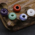 Hole Beads Beads Hot Sale Cheap Price Natural Unakite Stone Big Hole Round Loose Beads For Jewelry Making