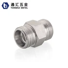 Union Nipple Pipe BSP 1/8-3" Equal Forged Galvanized 4 Nipple 14 Hex Pipe Nipple Union Nipple Connector