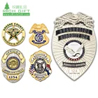Metal Badges Metal Name Badge Golden Supplier China Personalized Cheap Custom Made Metal 3D Uk Star Guard Army Military Uniforms Scout Security Sheriff Badges