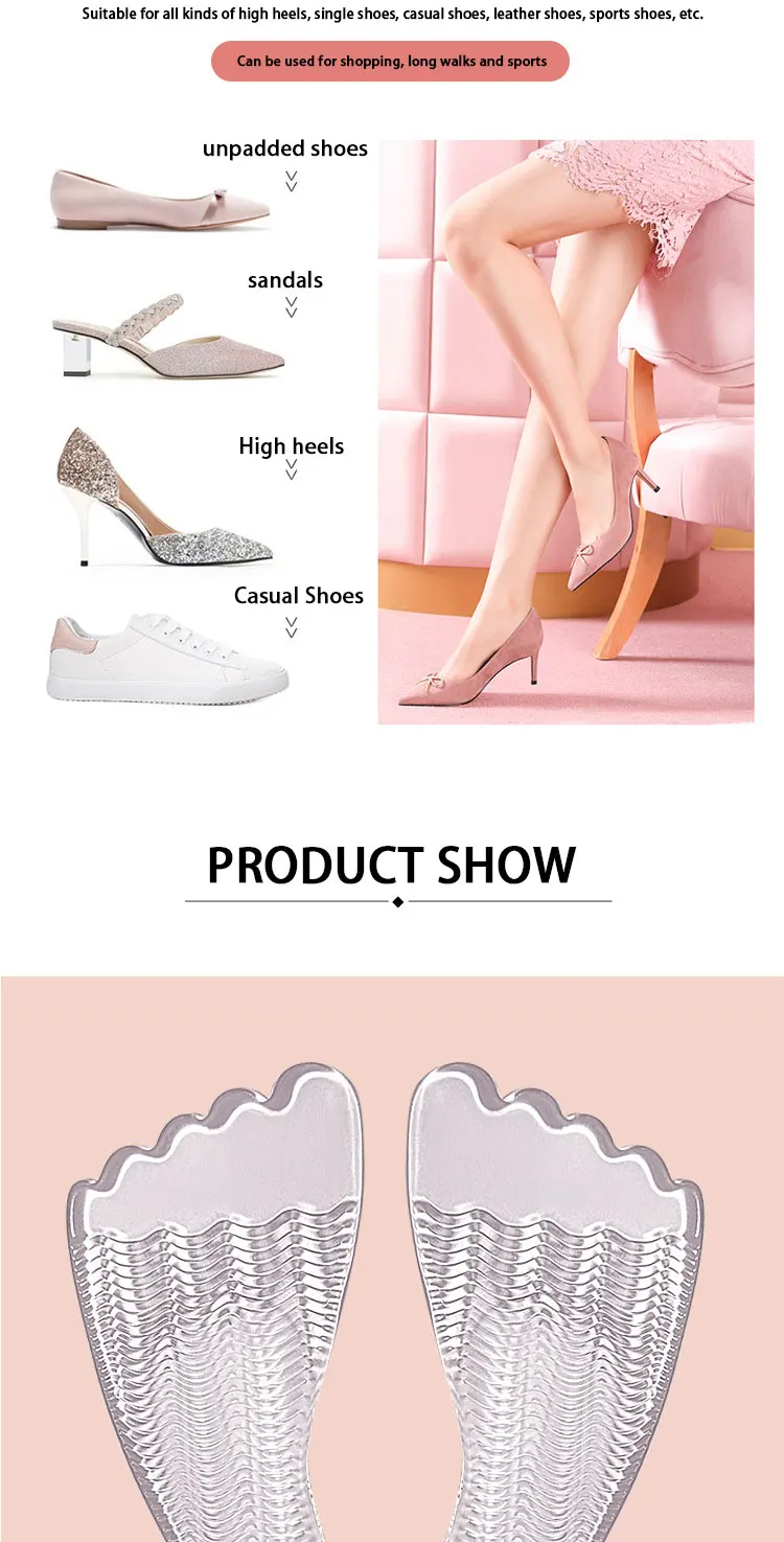 Five Toe Gel Forefoot Pads High Heel Arch Support Cushions Five Toe Gel Forefoot Pads High Heel Arch Support Cushions