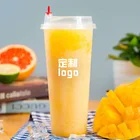 Premium Cup Milk Tea Cups Factory Price Logo Printed Premium Pp Plastic Injection Cup Disposable Milk Tea Drinking Cup