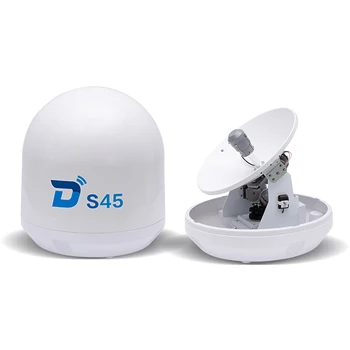 Ditel S45 45cm auto tracking ku band marine tv internet antenna portable satellite dish antenna digital tv gps wireless receiver
