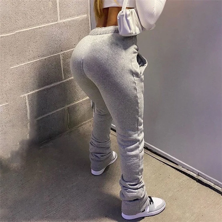 Thick Women Sweatpants Stacked Pants 