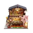 Wood Customize Affordable Miniature Wholesale With Light Miniature Furniture Dollhouse For Adult With Figurine