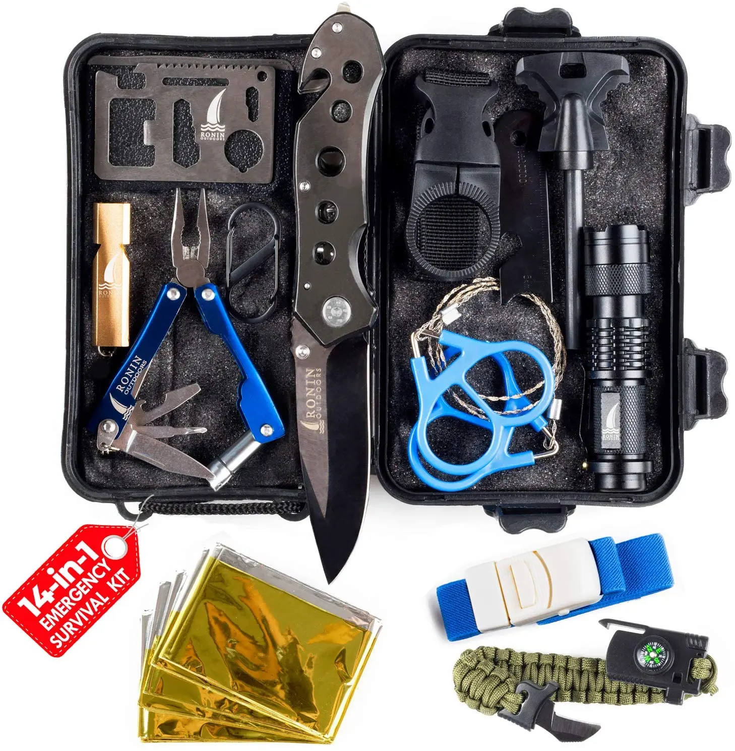29 in 1 SOS Emergency Tactical Survival Equipment Kit Gear Tool Outdoor Camping 