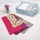 Hijab Wholesale Custom Digital Printing Imitated Silk Female Head Hijab Bandana Silk Scarf With Custom Logo