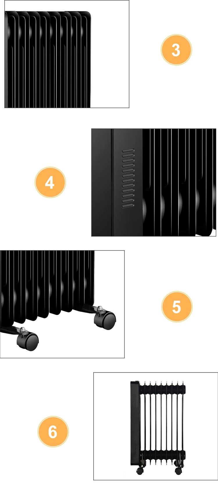 Electric Heater, 1000W, 1500W, 2000W, 2500W - detail 8