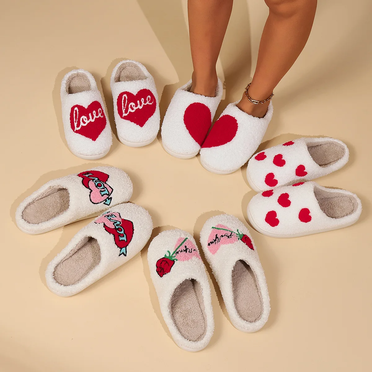 Slippers Mens Avon House Shoes Wholesale Smile Face Pattern