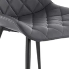 Luxury Designer Kitchen Furniture Metal Modern Fabric Leather Pu Dinning Chair