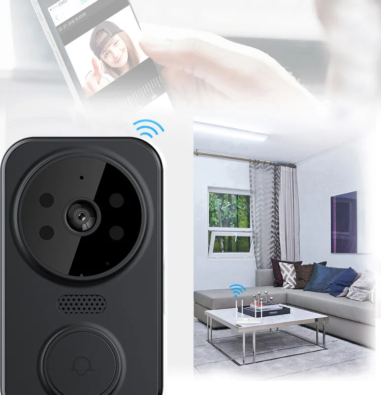 Tuya Home Security Wireless Ring Doorbell Video Smart WiFi Doorbell with Camera Intercom Door bell Multi Apartment Video audio
