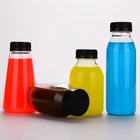 Bottle Beverage Bottle 300ml 350ml 400ml 500ml PET Customized Round Shape Plastic Juice Beverage Soft Drinks Bottle