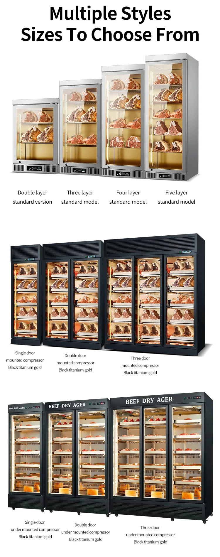 Kitchen Dry Aging Refrigerator, 220V-240V, R134a - detail 14