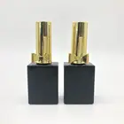 Lids Beauty Empty Glass Nail Polish Bottle Black 15ml With Gold Bow Lids For Beauty Hand Salon