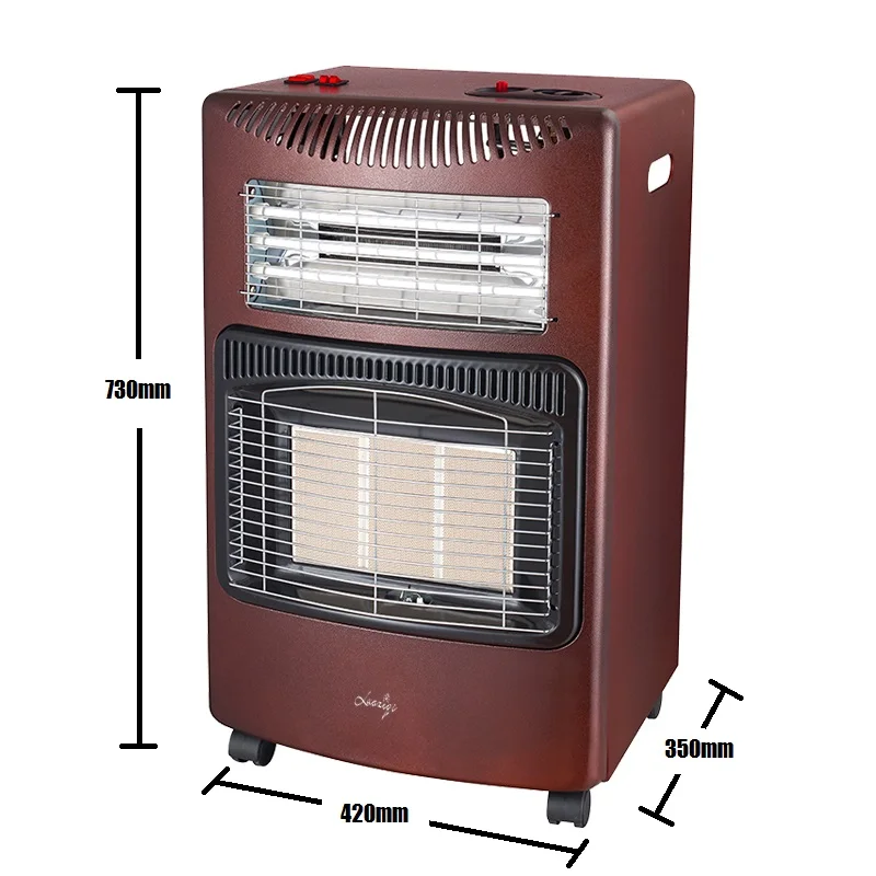 product high quality 3 in 1 gas electric heater with fan 3 ceramic plates indoor portable gas heater with ce certification-18