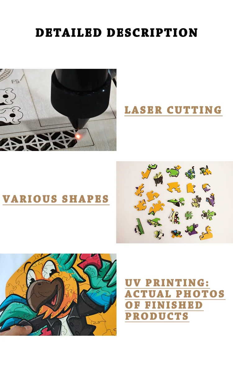 OEM ODM Custom Wooden Jigsaw Puzzles, Personalized Wood Puzzle Manufacturing Service for Bulk Orders manufacture