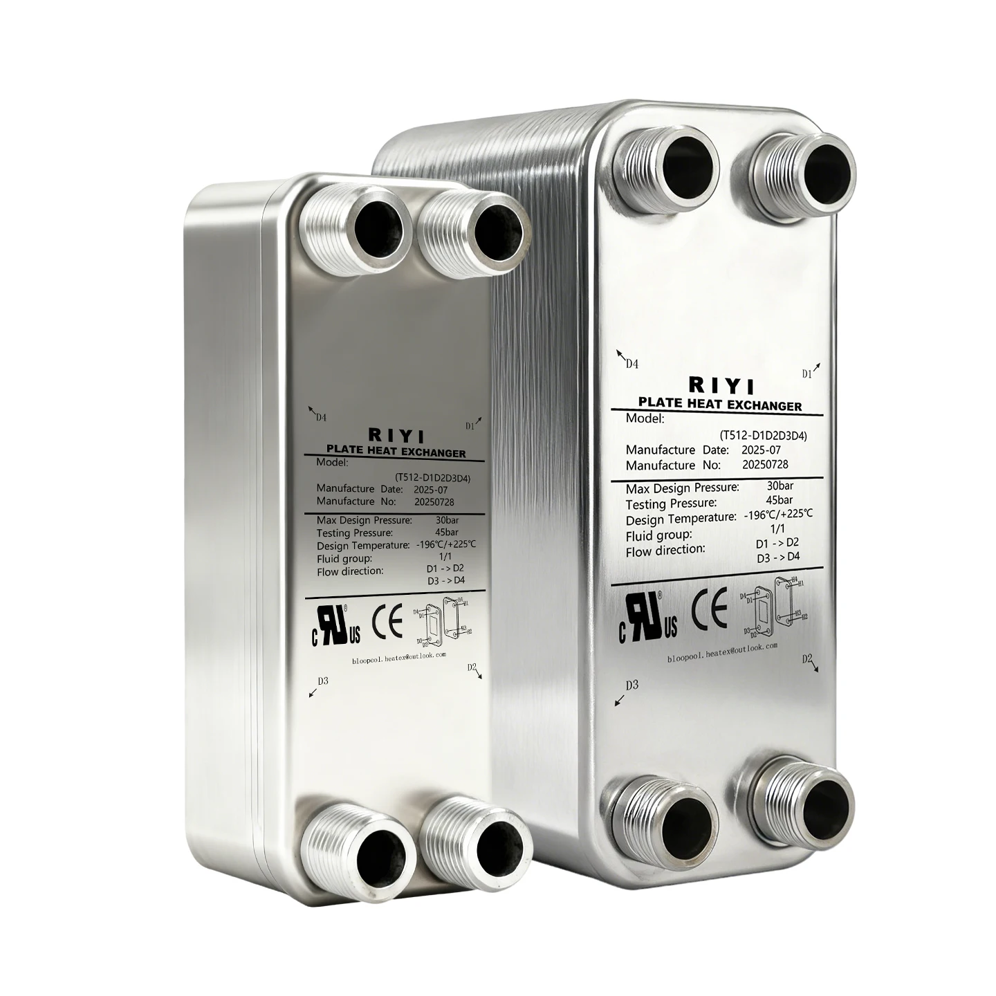 Plate Heat Exchanger, RIYI, Stainless, Steel, Titanium - detail 6