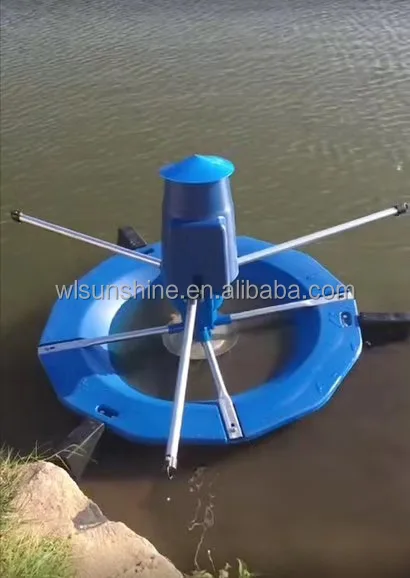 Floating Surface Fish Farming Aerator Electric Aquaculture Pond Double