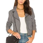 Genuine Women Leather Jacket Factory Customized Genuine Women Leather Leather Jacket