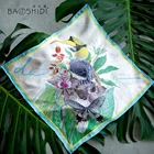 100% Silk Twill 55X55 Luxury Silk Scarf Custom Printing