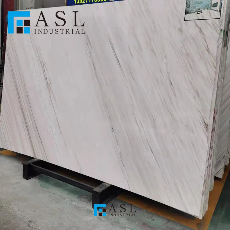 White Caffeine Gold Sand Marble Polished Slabs For Wall Natural Stone Supplier