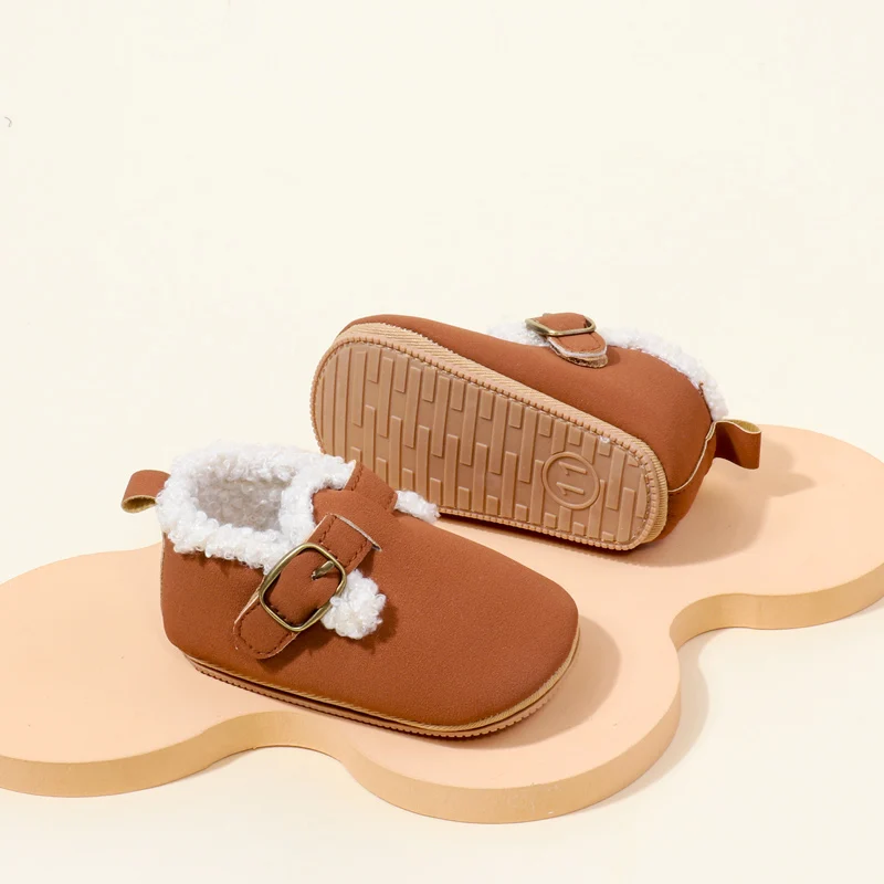 High Quality Unisex Winter Warm TPR Outsole Sneakers for Baby Toddlers Anti-Slippery Features EVA Insole Material for Boys Girls manufacture