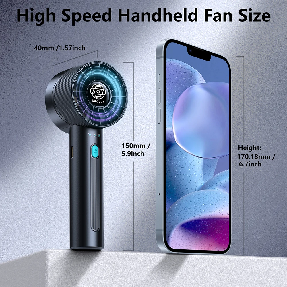 Rechargeable Fan, Portable, Battery, Plastic - detail 8