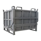 Bottom Discharge Metal Pallet Container Stackable Heavy Duty Storage Box Wire Mesh Container