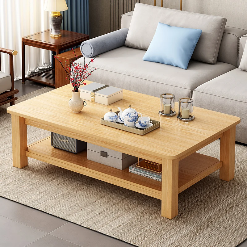 Traditional Vintage Classic Elegant Double Storage Furniture wood design Sofa tea Coffee Table