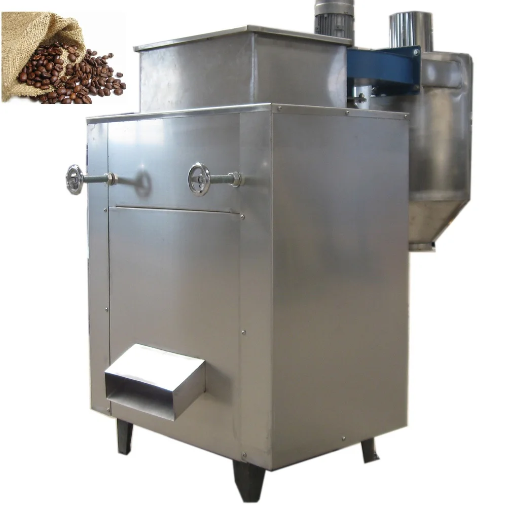 Commercial Automatic Cocoa Bean Peeling Peeler Cocoa Bean Skin Removing Winnowing Separating Machine manufacture