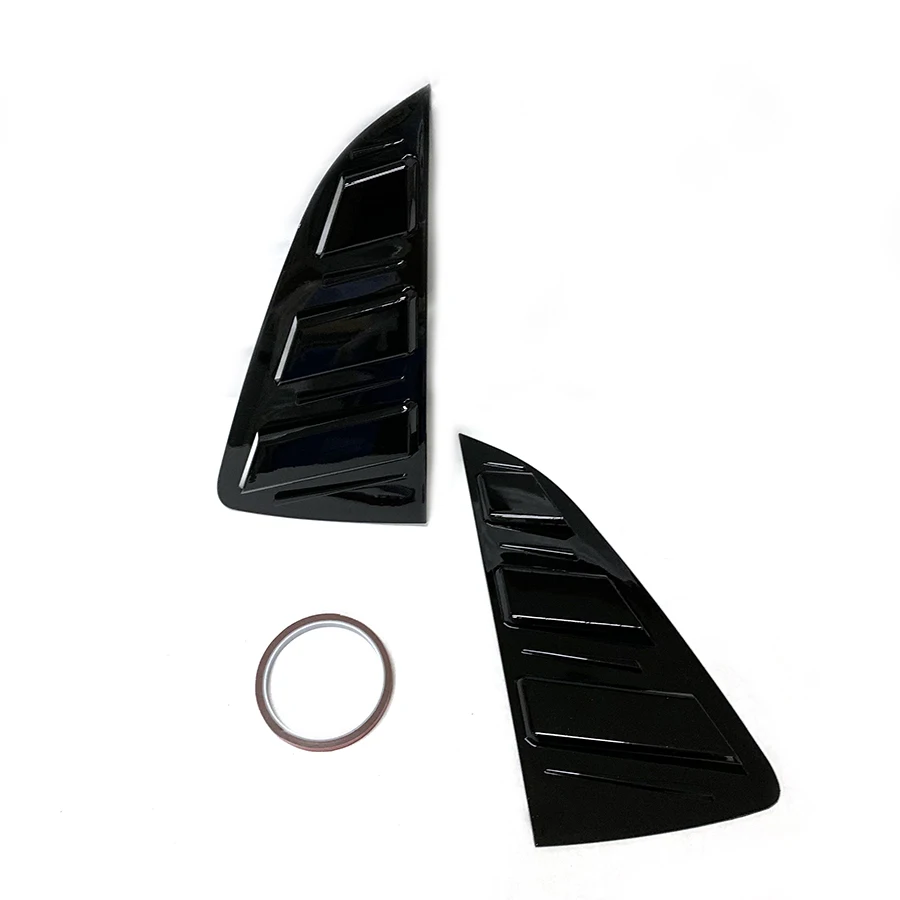 product car rear window shutter cover trim window louver side vent trim fit for vw polo 2014 2018 accessories-8