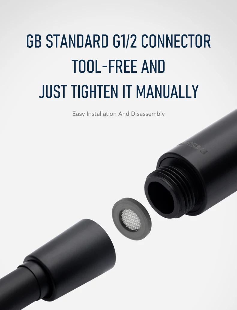 Modern Flexible PVC Shower Hose Bathroom Plumbing Hose Matte Black Hose Resistance High Pressure Shower Hose details