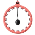 Hoops Wholesale Slimming Indoor Gym Exercise Equipment Adjustable Fitness Smart Weighted Hula Hoops With Ball