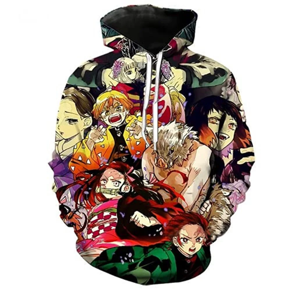 Plus Size New Anime Demon Slayer Sweatshirt Tanjiro Kamado Hoodies Harajuku Sudadera Hombre Oversized Hoodie kamui store uae 14 He635c3cc83884867bc6e2b6a96163b5bs