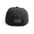 Leather Patch Hat Suede 6 Panel Hat Custom Suede Visor Flat Brim Leather Patch Canvas 6 Panel Cap Snapback Hat