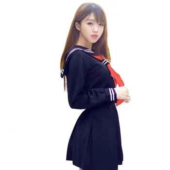 Japanese hell girl cos JK sailor suit Japanese and Korean school uniform British School uniform for girls