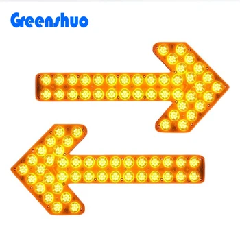 Greenshuo Led Road Safety Arrow Warning Light Indicator Light For Steering Garbage Construction Trucks