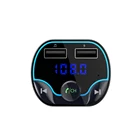 Mp3 Dc 5v 2.4a Charger Display Car Voltage Audio Mp3 Player Fm Bluetooth Transmitter