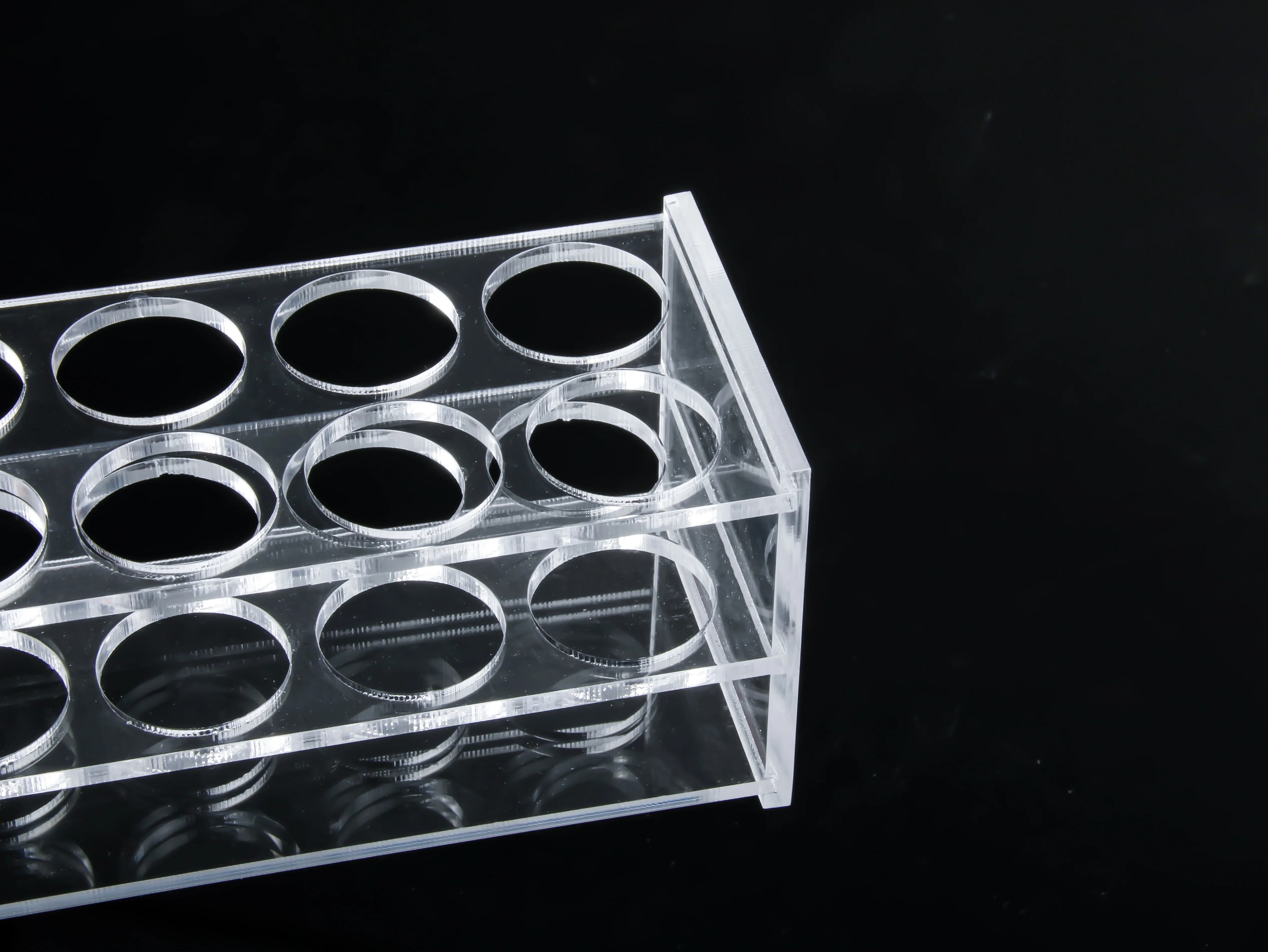 Centrifuge Test Tube Plexiglass Holder Support Clear Acrylic Glass Test