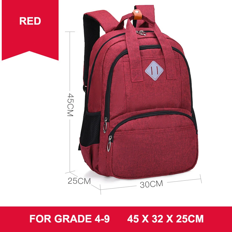 Custom Waterproof School Kids School Backpack For Boys Girls In Primary Junior High School With Multi-pockets Reflective Bag