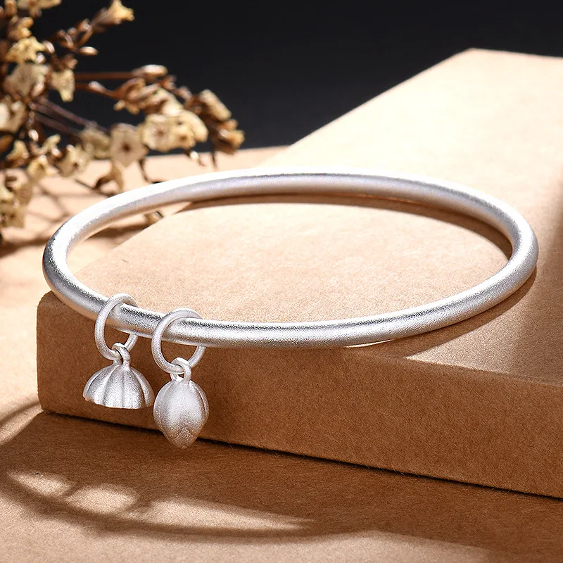 womens designer silver bangle