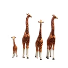 Animal Decorate The Garden Beautiful Life-size Animal Resin Crafts Large Resin Giraffe Statue