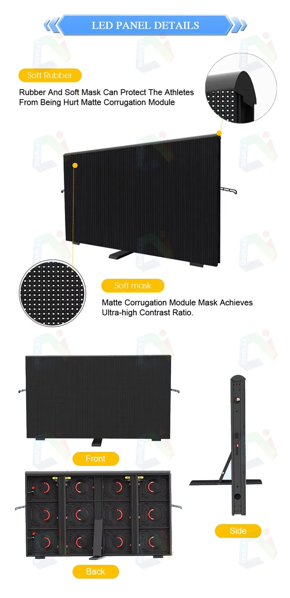 High Quality Soft Sport Arena Events Field P6-Stadium-Videos-Outdoor-LED-Display for Football LED Screen Mobile Digital Signage details