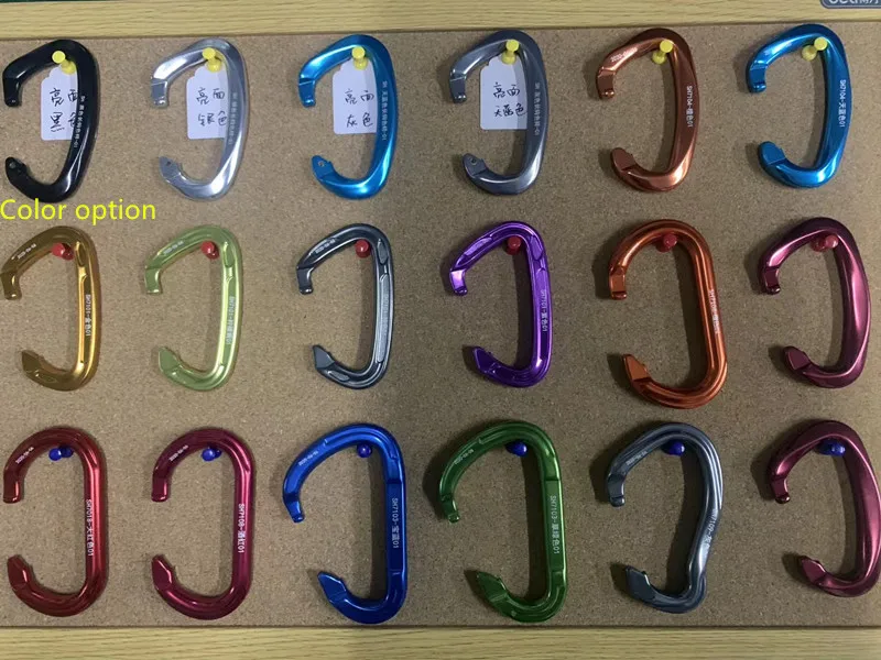 high quality 25kn customized color aluminum swivel carabiner